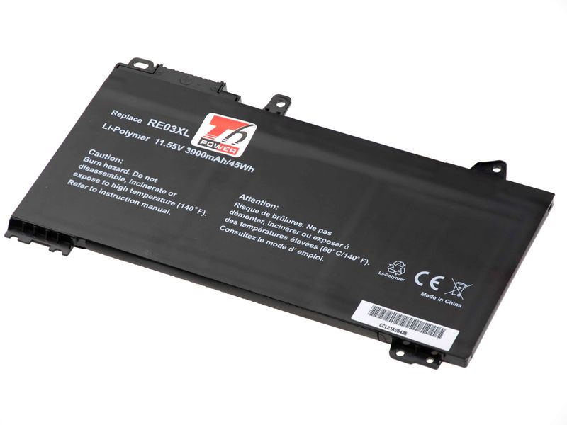 Batéria T6 Power pre HP ProBook 430 G6, 440 G6, 445 G6, 450 G6, 455 G6, 3900mAh, 45Wh, 3cell, Li-pol