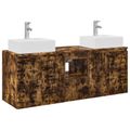 vidaXL Set kabinetov do kúpeľne 3 ks Dymový dub 49,5 x 41 x 62,5 cm
