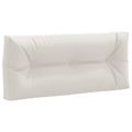 vidaXL Vankúš na paletu VIANEN 100% polyester Biela 120 x 60 x 12 cm