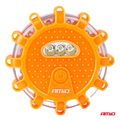 Núdzové svietidlá LED 12SMD+3SMD 10 kusov, červená AMiO-04672