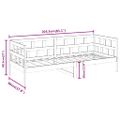 vidaXL Denná posteľ medovohnedá masívna borovica 90x200 cm