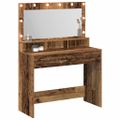 vidaXL Toaletný stolík Staré drevo 100 x 41 x 135 cm Kompozitné drevo