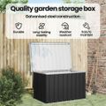 vidaXL Záhradný úložný box antracitový 109x67x65 cm