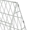 vidaXL Klietka pre králiky Strieborná 110 x 55 x 55 cm