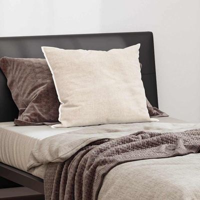 vidaXL Vankúš s vankúšom Biela 76 x 51 x 20 cm Polyester