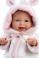 Llorens 63312 LITTLE BABY - realistická bábika bábätko s látkovým telom - 32 cm