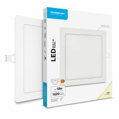 Modee Lighting LED štvorcový panel vstavaný 18W neutrálna biela 1620 lm (ML-LPSB4000K18WA2N)