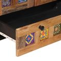 vidaXL Highboard Prírodná 60 x 33,5 x 100 cm Masívne mango drevo