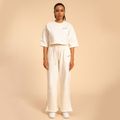 Dámske tričko Cropped Serenity Ivory - BeastPink, veľkosť L, veľkosť oblečenia L