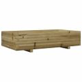 vidaXL Záhradný kvetináč 110x60x26,5 cm impregnovaná borovica