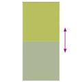 vidaXL Zatemňovacia roleta, listy zelené, 95x230 cm, šírka látky 90,7 cm, polyester