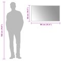vidaXL Zrkadlo do kúpeľne s LED Priehľadná 90 x 50 cm tvrdené sklo