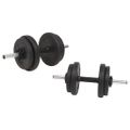 vidaXL Súprava činiek barbell a dumbbell 30 kg