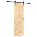vidaXL Posuvné dvere Prírodná a čierna 70 x 210 cm