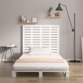 vidaXL Nástenné čelo postele biele 106x3x91,5 cm masívna borovica