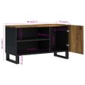 vidaXL TV skrinka 80x33x46 cm masívny mangovník a spracované drevo
