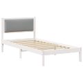 vidaXL Rám postele Svetlosivá 100 x 200 cm Masívne borovicové drevo