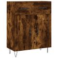 vidaXL Vysoká skrinka dymový dub 69,5x34x180 cm spracované drevo