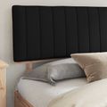 vidaXL Rám postele s čalúneným čelom Čierna 200 x 200 cm