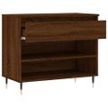 vidaXL Botník hnedý dub 70x36x60 cm spracované drevo