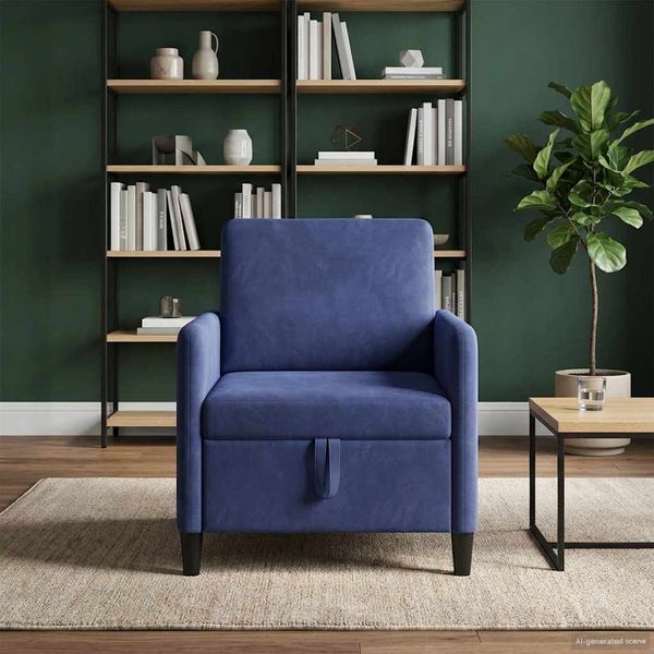 vidaXL Sofa s úložným priestorom Policajná modrá 72 x 78 x 87 cm