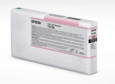 Epson T9136 Vivid L. Magenta InkCartridge (200ml)