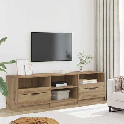 vidaXL TV skrinka Artisan Dub 150x33,5x45 cm Drevo