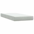 vidaXL Posteľný rám boxsping s matracom bledosivý 90x220 cm zamat