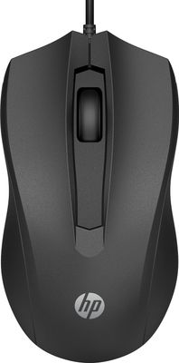 HP 100/Kancelárska/Optická/1 600 DPI/Drôtová USB/Čierna