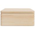 VidaXL Drevená krabička s vekom 40x30x13 cm masívna borovica