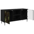 vidaXL TV skrinka ELBURG 102 x 33 x 51 cm Čierny dub Kompozitné drevo