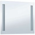 vidaXL Kúpeľňové nástenné zrkadlo s LED osvetlením 60x50 cm