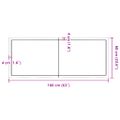 vidaXL Stolová doska svetlohnedá 160x60x(2-6)cm ošetrený masív hrany