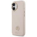 Puzdro Guess pre iPhone 17 HC MAGSAFE PU S/ ZRNITÝM PU STRASS LOGO ružová