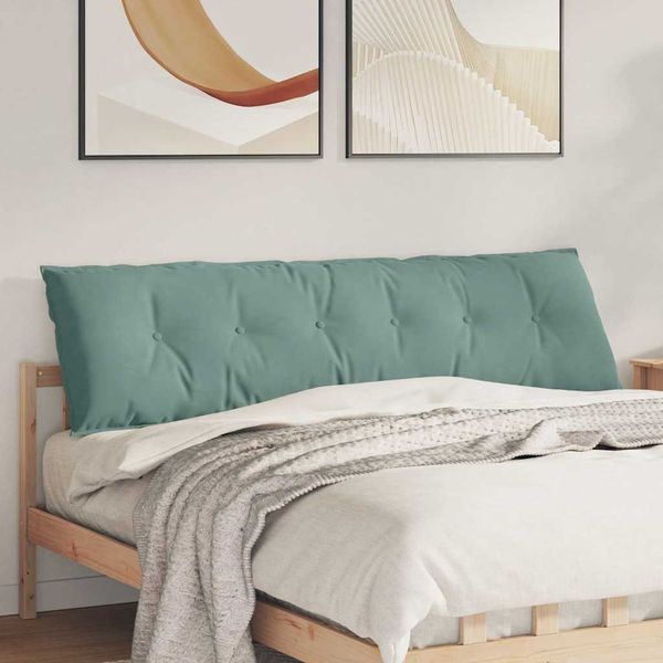 vidaXL Poduška na chrbát Morská zelená 180 x 50 cm Kordúrová tkanina