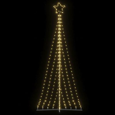 vidaXL LED vianočný stromček 447 LED teplá biela 250 cm
