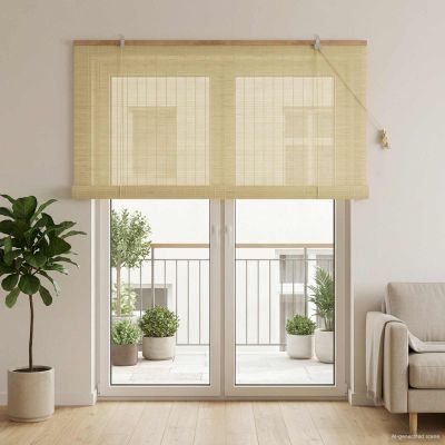 vidaXL Roleta Prírodná 130 x 220 cm Bambus