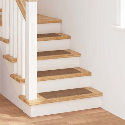 vidaXL Protišmykové schodové rohože 15 pcs Žltá 60 x 25 cm PP