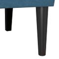 vidaXL Chesterfield lavica Modrá 112 x 65,5 x 75 cm Zamat