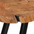 vidaXL Konferenčný stolík 35 cm, 6 kmeňov, drevený masív akácia