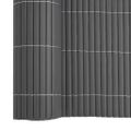 vidaXL Záhradný plot obojstranný sivý 1,8x3 m PVC