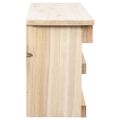 vidaXL Búdka pre vrabcov s 5 komorami 68x15x21 cm jedľové drevo