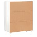 vidaXL Komoda lesklá biela 69,5x34x90 cm spracované drevo