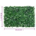 vidaXL Umelý plot z listových kríkov 24 ks zelený 40x60 cm