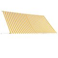 vidaXL Zaťahovacia markíza 300x150 cm žlto-biela
