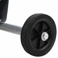 vidaXL Bubnový ventilátor s kolesom Strieborná 79 x 37 x 82 cm Hliník