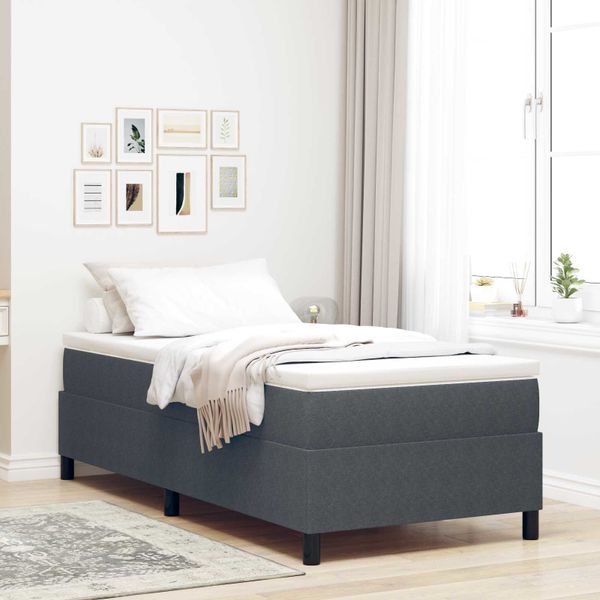 vidaXL Platformový rám postele Tmavo šedá 80 x 200 cm