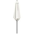vidaXL Záhradný slnečník 230 x 230 cm Polyester Obdĺžnikový Krémová