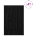 vidaXL Dekoračné panely 12 ks Čierny dub 40 x 60 x 0,27 cm