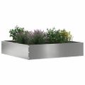 vidaXL Obrubník trávnika 6 ks 60 x 60 x 13 cm Pozinkovaná oceľ
